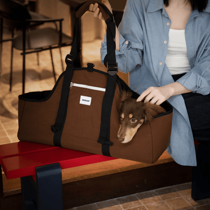 Baguette-Style Pet Shoulder Carrier for Dachshunds and Small Dogs - ZoePaws