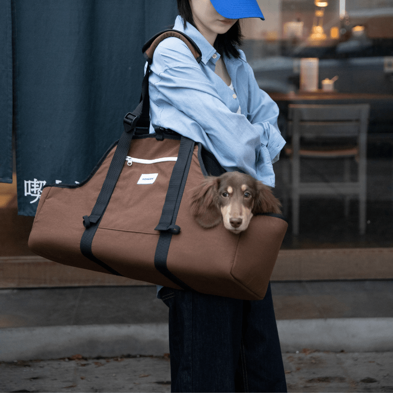 Baguette-Style Pet Shoulder Carrier for Dachshunds and Small Dogs - ZoePaws