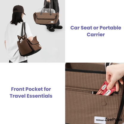Centre Console Pet Car Seat for Cats and Small Dogs - ZoePaws