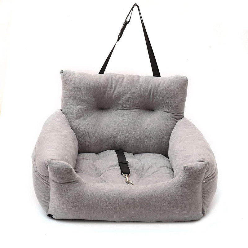 Padded Dog Car Seat size and fit view