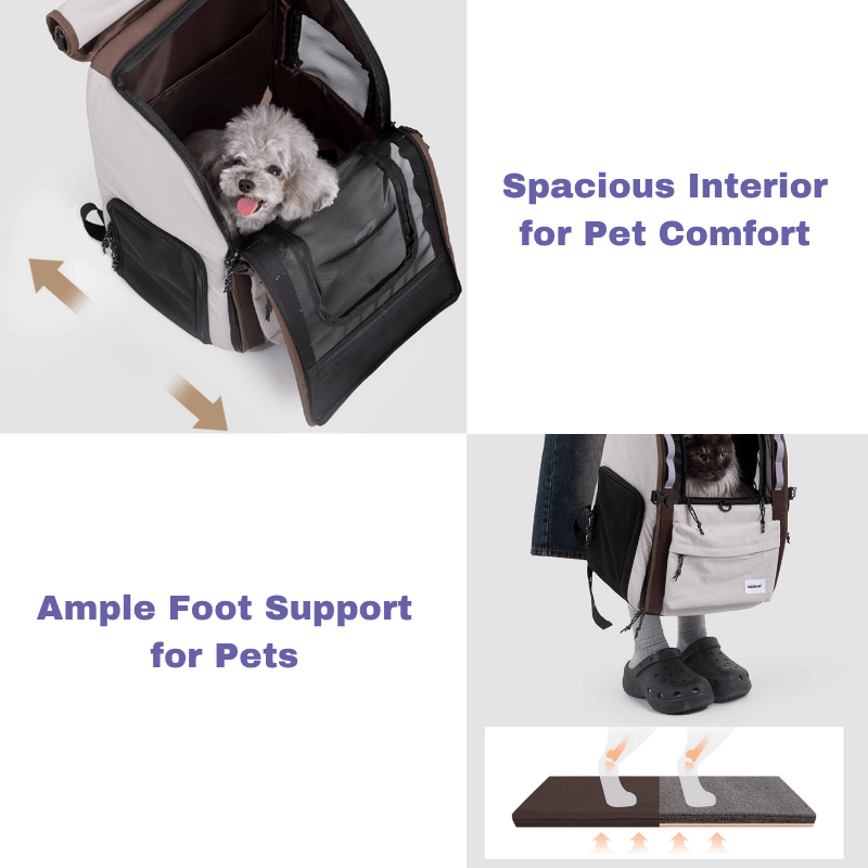 Ergonomic Anti-Sag Pet Backpack - ZoePaws