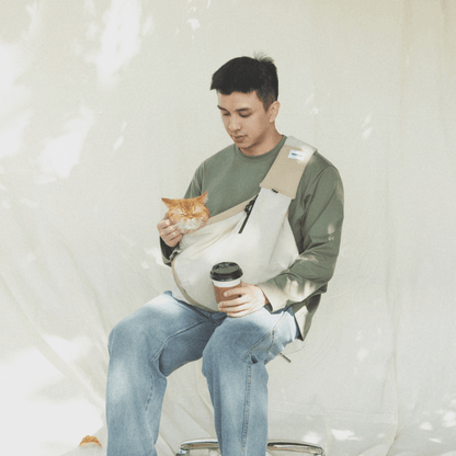 Ergonomic Portable Hands-Free Pet Sling Carrier - ZoePaws