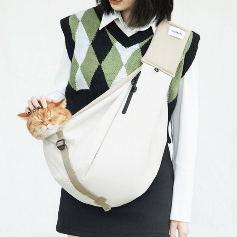 Ergonomic Portable Hands-Free Pet Sling Carrier - ZoePaws