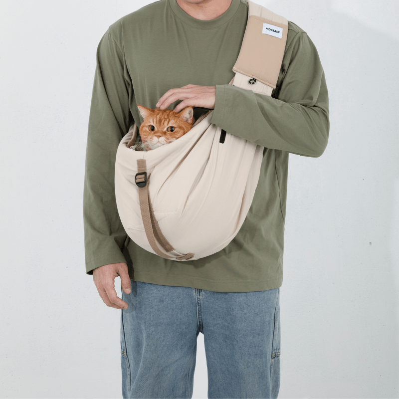 Ergonomic Portable Hands-Free Pet Sling Carrier - ZoePaws