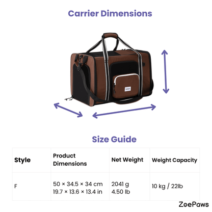 MAX Expandable Pet Travel Carrier for Cats and Small Dogs - ZoePaws