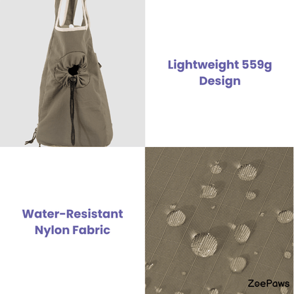 Nylon Pet Shoulder Carrier Bag for Daily Walks - ZoePaws