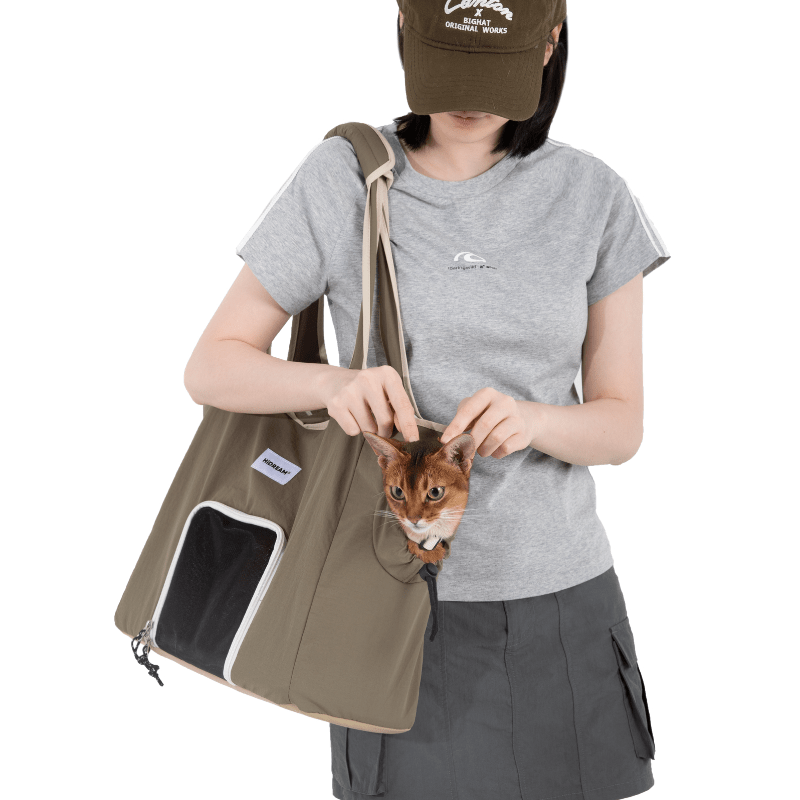 Nylon Pet Shoulder Carrier Bag for Daily Walks - ZoePaws