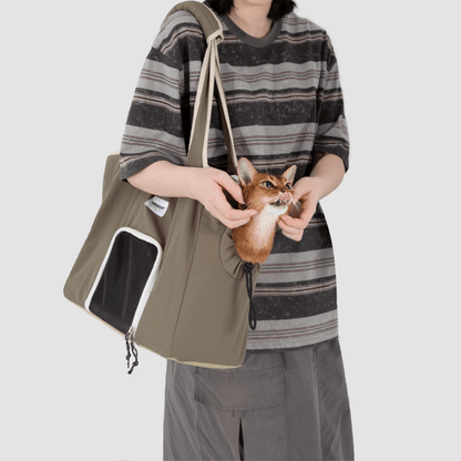 Nylon Pet Shoulder Carrier Bag for Daily Walks - ZoePaws