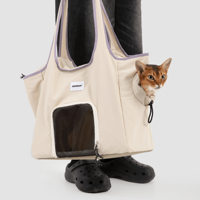 Nylon Pet Shoulder Carrier Bag for Daily Walks - ZoePaws