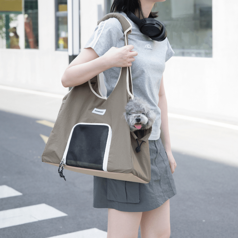 Nylon Pet Shoulder Carrier Bag for Daily Walks - ZoePaws