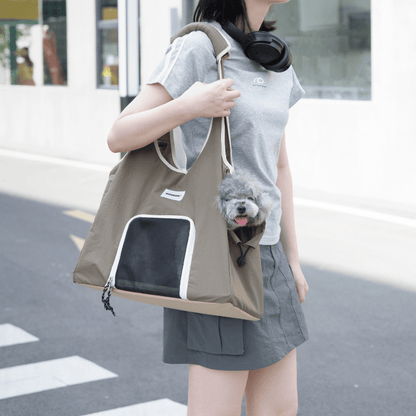 Nylon Pet Shoulder Carrier Bag for Daily Walks - ZoePaws