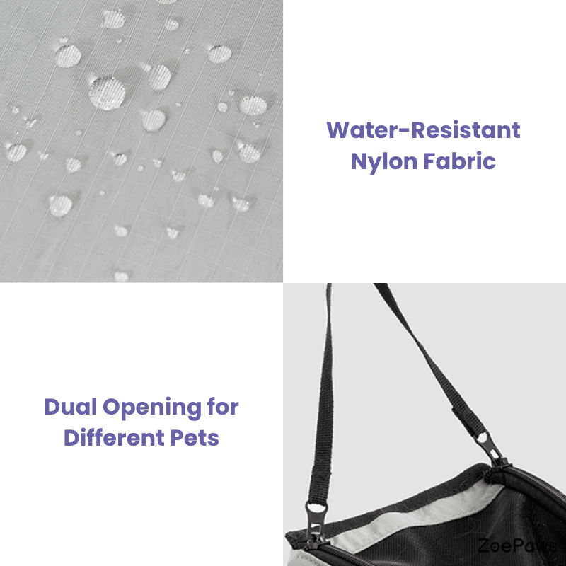 Outdoor Pet Tote Shoulder Bag for Cats and Small Dogs - ZoePaws