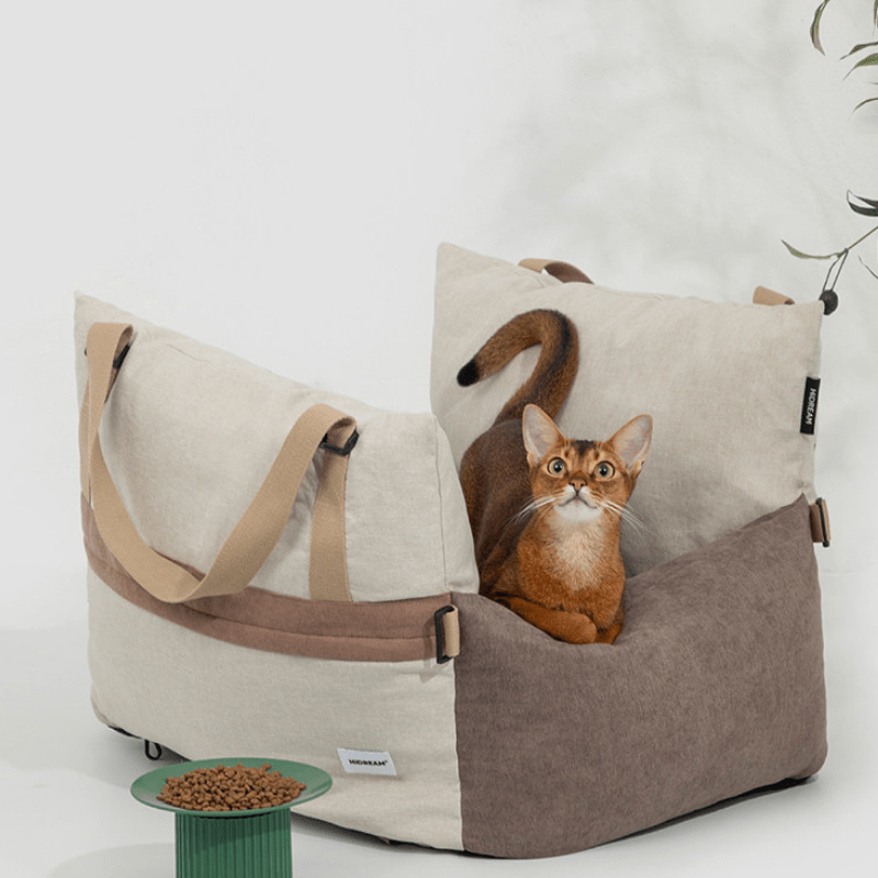Pet Car Safety Seat with Padded Cushion - ZoePaws