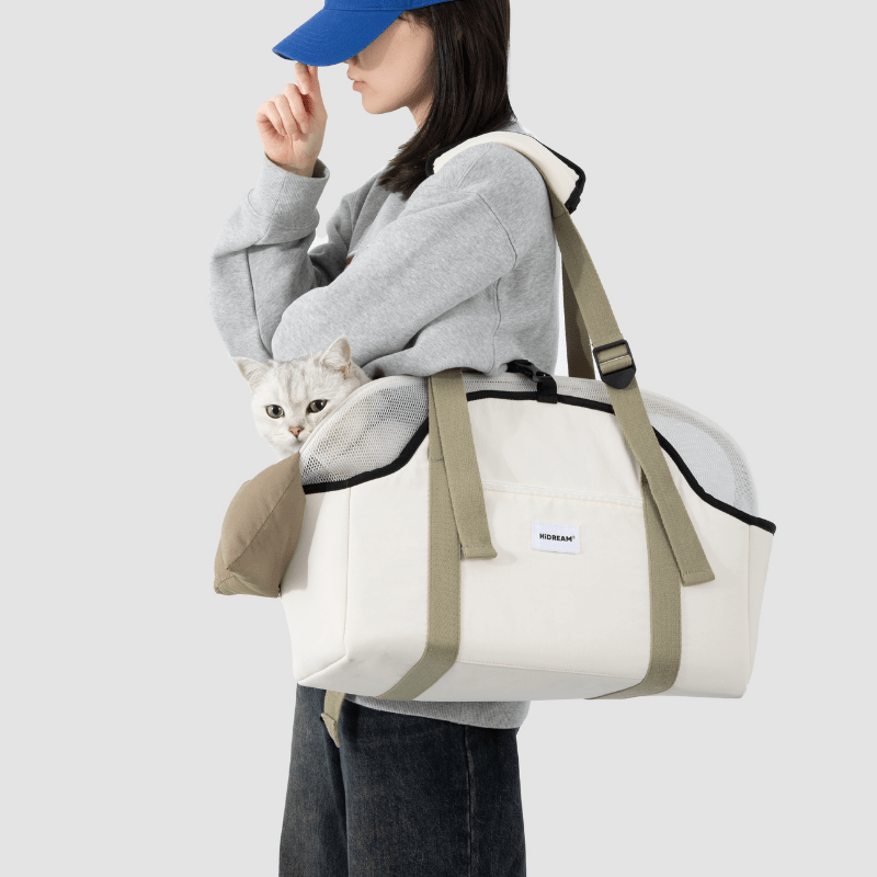 Pet Walking Shoulder Bag with Removable Mesh Cover - ZoePaws