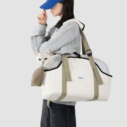Pet Walking Shoulder Bag with Removable Mesh Cover - ZoePaws