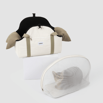 Pet Walking Shoulder Bag with Removable Mesh Cover - ZoePaws