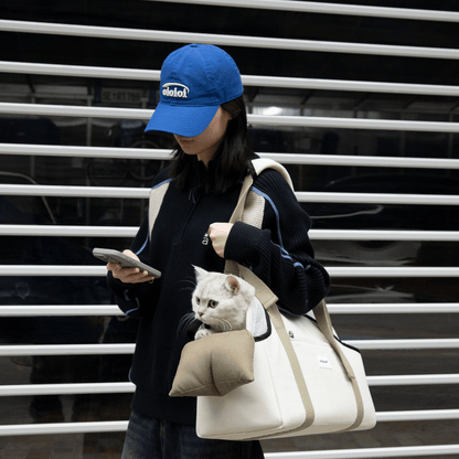 Pet Walking Shoulder Bag with Removable Mesh Cover - ZoePaws
