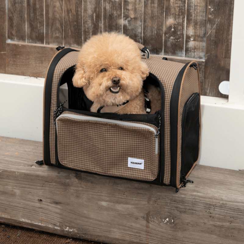 Plaid Pet Travel Backpack Carrier with Large Ventilated Space - ZoePaws