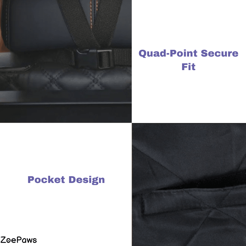 Portable Pet Car Seat Cover - ZoePaws