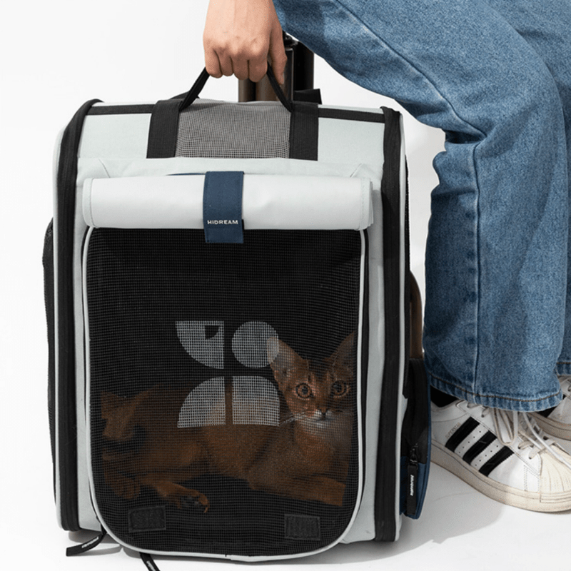 Premium erweiterbarer Space Capsule Katzenrucksack – Detailansicht Merkmale