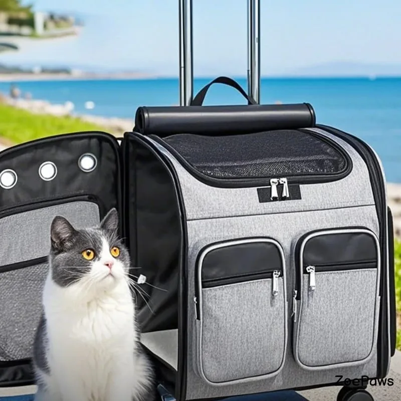 Large Capacity Pet Rolling Carrier